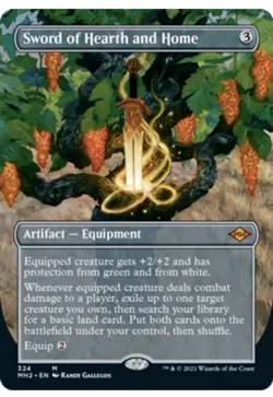x1 Sword of Hearth and Home - Foil - Borderless M MTG Modern Horizons 2 M/NM, En - Image 1