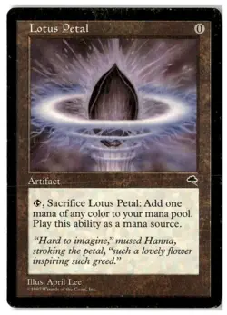 MTG Lotus Petal - Tempest Heavily Played English - Image 1