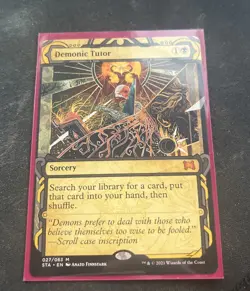MTG Strixhaven Mystical Archives Demonic Tutor NM 27/63 - Image 1