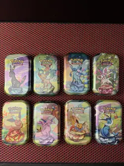 Pokemon TCG Prismatic Evolutions Lot of 8 Sealed Mini Tins - Image 2