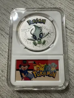 Pokemon Slabbed Coin By WORTH COLLECTION. Beautiful Collectible - Image 1