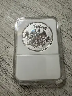 Pokemon Slabbed Coin By WORTH COLLECTION. Beautiful Collectible - Image 3
