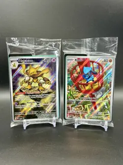 Pokemon Alakazam Riolu Mega Evolutions #9 #10 Black Star Promos SEALED Lot of 2 - Image 1