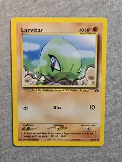 Pokemon TCG Larvitar Neo Discovery 57/75 Regular Unlimited Common - Image 1