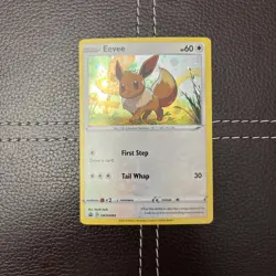 Pokemon TCG - Eevee - SWSH095 - Sword & Shield Promo - NM Black Star (2021) - Image 1