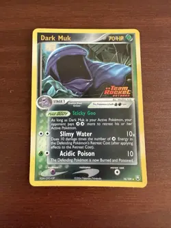 Dark Muk 16/109 - Pokemon Ex Team Rocket Returns Stamped Reverse Holo - LP - Image 1