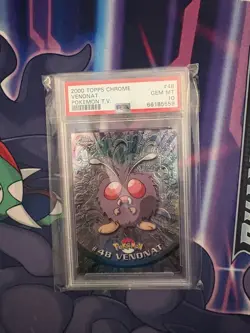 2000 TOPPS CHROME POKEMON T.V. #48 VENONAT PSA 10 - Image 1