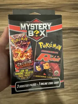NEW Sealed Pokemon Team Rocket Mystery Box 3 Booster Packs (Seeded Chase Pack) - Image 1