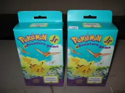 Two Unopened Hanger Boxes 1999 Pokemon Jr Adventure Game Emergency 1 - Image 1