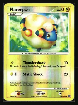 Pokemon MAREEP 94/132 Reverse Holo (2007 Secret Wonders) LP/Light Play - Image 1