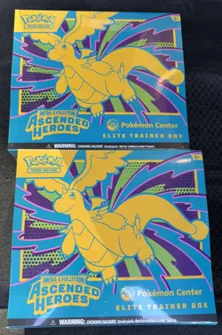 2x Pokemon Ascended Heroes Pokemon Center PC Exclusive ETB - New Sealed. - Image 1