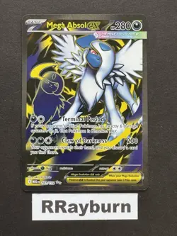Pokemon Mega Absol ex 161/132 Me01: Mega Evolution Ultra Rare Holo - Image 1