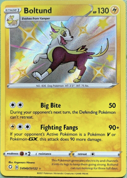Pokemon - Shining Fates - Boltund - SV040/SV122 - Shiny Holo Rare - NM/M - Image 1