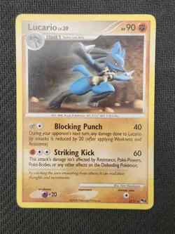Pokemon Lucario 2/17 Pop Series 8 Non-Holo - Image 1