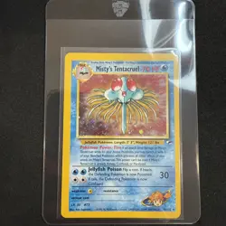 Pokemon TCG Misty's Tentacruel 10/132 Gym Heroes Holo Rare Unlimited WOTC - Image 1