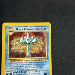 Pokemon TCG Misty's Tentacruel 10/132 Gym Heroes Holo Rare Unlimited WOTC - Image 4