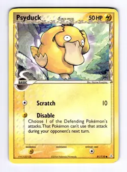 Psyduck (Delta Species) Holon Phantoms #81 (2006) Common HP Pokemon - Image 1