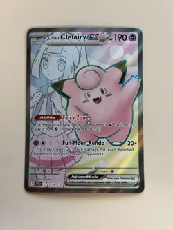 Lillie's Clefairy ex #173 Ultra Rare Journey Together Pokemon TCG #173 - Image 1