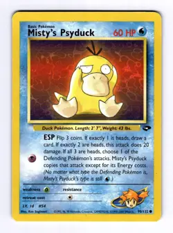 Misty's Psyduck Gym Challenge #090 (2000) Common LP Pokemon - Image 1
