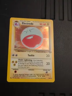 Pokemon TCG Electrode Jungle 2/64 Holo Unlimited Holo Rare - Image 1