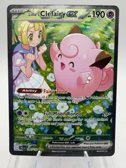 Lillie's Clefairy ex 184/159 Sv09: Journey Together SIR Pokemon TCG - Image 1