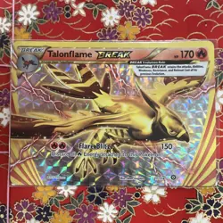 Talonflame BREAK XY Steam Siege Holo Pokemon 170 HP Flare Blitz Rare 21/114 - Image 1