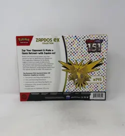 Pokemon TCG Scarlet & Violet 151 Factory Sealed Zapdos Ex Collection Box - Image 3