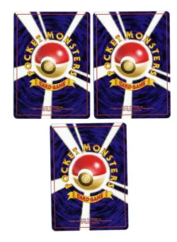 1996 Pokemon Vulpix 3X Japanese Base Set Never Played # 037 - Image 2