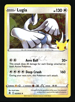 Pokemon Celebrations LUGIA Holo 22/25 - Image 1