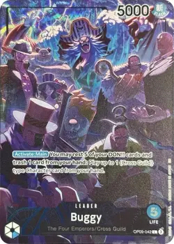 Buggy (English Version 2nd Anniversary Set) OP09-042 One Piece Promotion Cards - Image 1