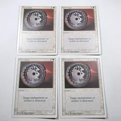 Magic the Gathering Revised Disenchant x 4 MTG White LP - Image 1