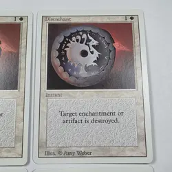 Magic the Gathering Revised Disenchant x 4 MTG White LP - Image 3