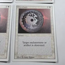 Magic the Gathering Revised Disenchant x 4 MTG White LP - Image 5