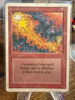 Magic The Gathering MTG Red Elemental Blast Revised Edition - Image 1