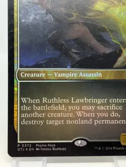 1x FOIL - Ruthless Lawbringer - (promo pack) Outlaws of Thunder Junction LP MTG - Image 4