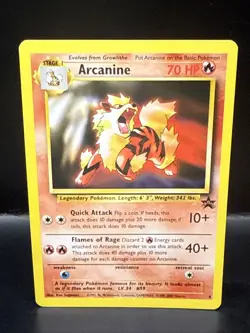 Pokemon Card - Arcanine WoTC Black Star Promo 6 Non Holo I - Image 1