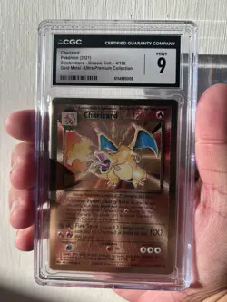 Charizard (Gold Metal) Pokemon Celebrations Ultra Premium Collection CGC 9 Mint - Image 1