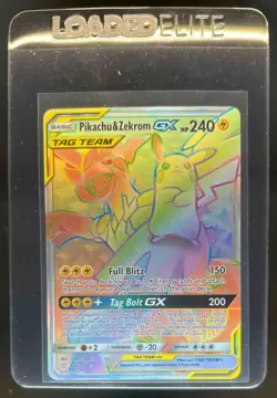 2019 Pokemon Sun & Moon Team Up Pikachu Zekrom GX #184/181 - Image 1