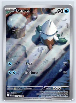 Snover 140/132 Mega Evolutions Illustration Rare Pokemon TCG - Image 1