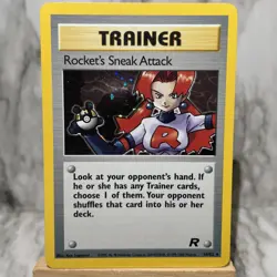 Pokemon Cards: Team Rocket Holo: Rocket's Sneak Attack 16/82 With Swirl - Image 2