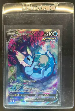 2019-2023 Pokemon SWSH Black Star Promos Vaporeon V #SWSH181 - Image 1