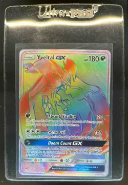 2018 Pokemon Sun & Moon Forbidden Light Yveltal #137/131 - Image 1