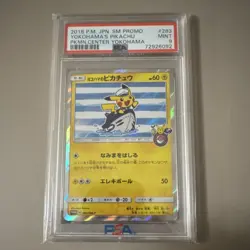 Pokemon 2018 SM Promo Yokohama's Pikachu 283/SM-P Holo PSA 9 Japanese Card - Image 1