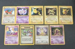 Pokemon The First Movie promo cards Pikachu, Mewtwo, Dragonite, Electabuzz - Image 1