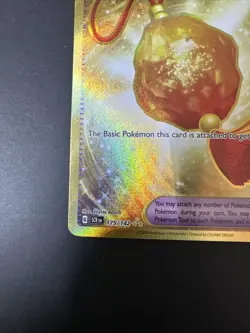 Pokemon Bravery Charm 175/142 Sv07: Stellar Crown Gold Hyper Rare Holo - Image 4