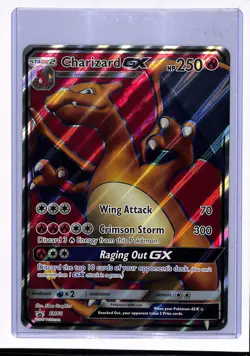 2017 Pokemon Sun & Moon Charizard GX Oversized Black Star Promo BSP #SM60 - Image 1