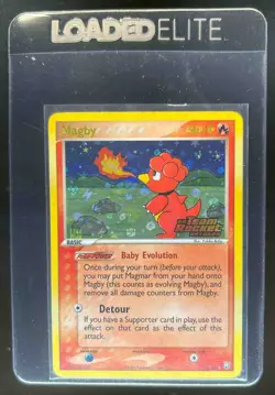 2004 Pokemon EX Team Rocket Returns Magby Reverse Holo #24/109 - Image 1