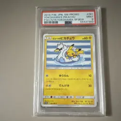 Pokemon 2018 SM Promo Yokohama's Pikachu #281 PSA 9 Japanese Card - Image 1