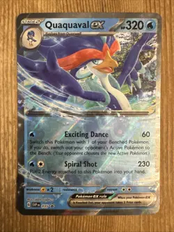 Quaquaval ex - SVP035 - Pokemon Scarlet & Violet Promo Ultra Rare Holo Card NM - Image 1