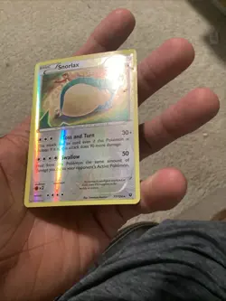 Pokemon TCG Snorlax 77/124 Reverse Holo XY Fates Collide MP - Image 3